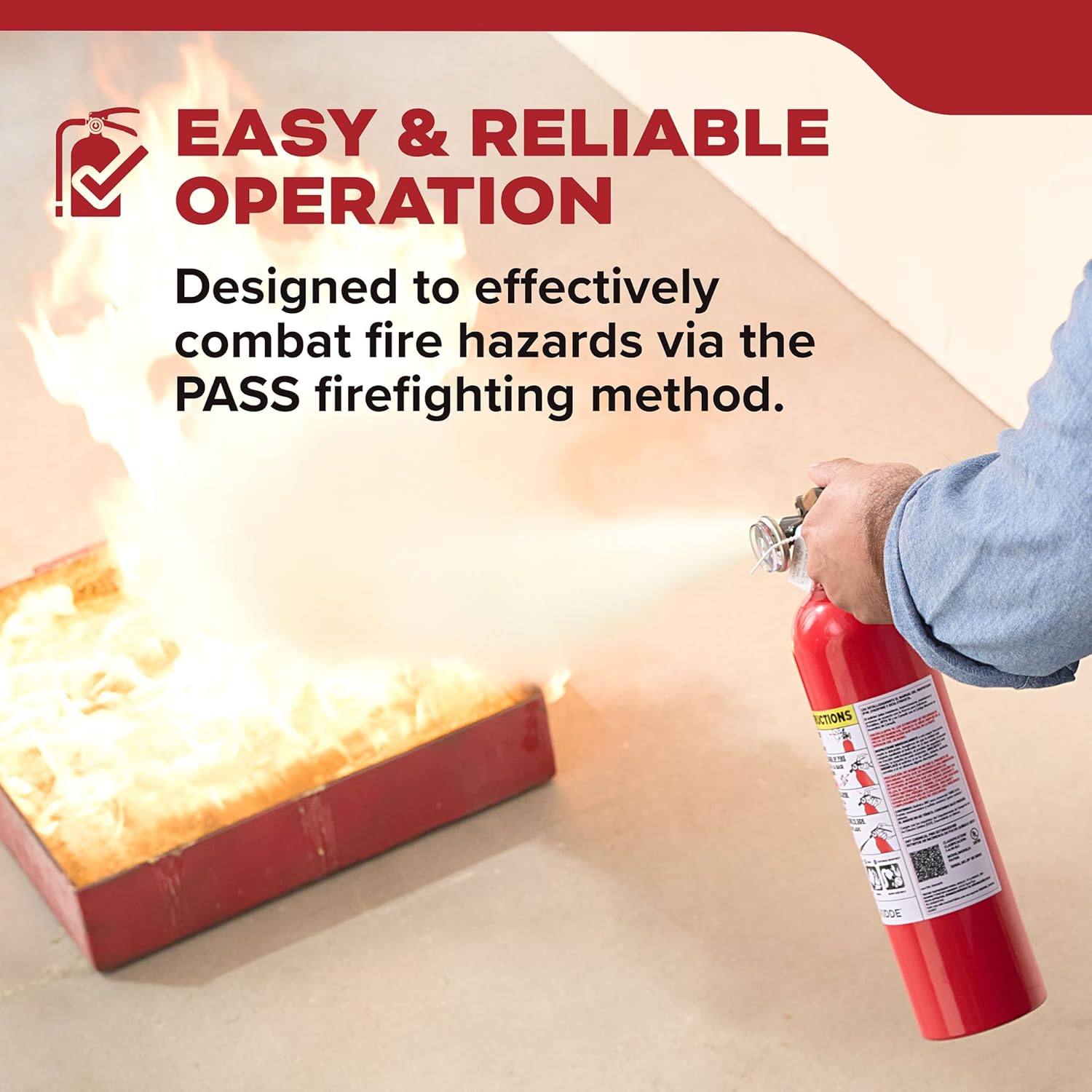 Kidde Multi Purpose Fire Extinguisher for Home, Office, Dorm, Residential, 1A10BC, 2 Pack - Image 7