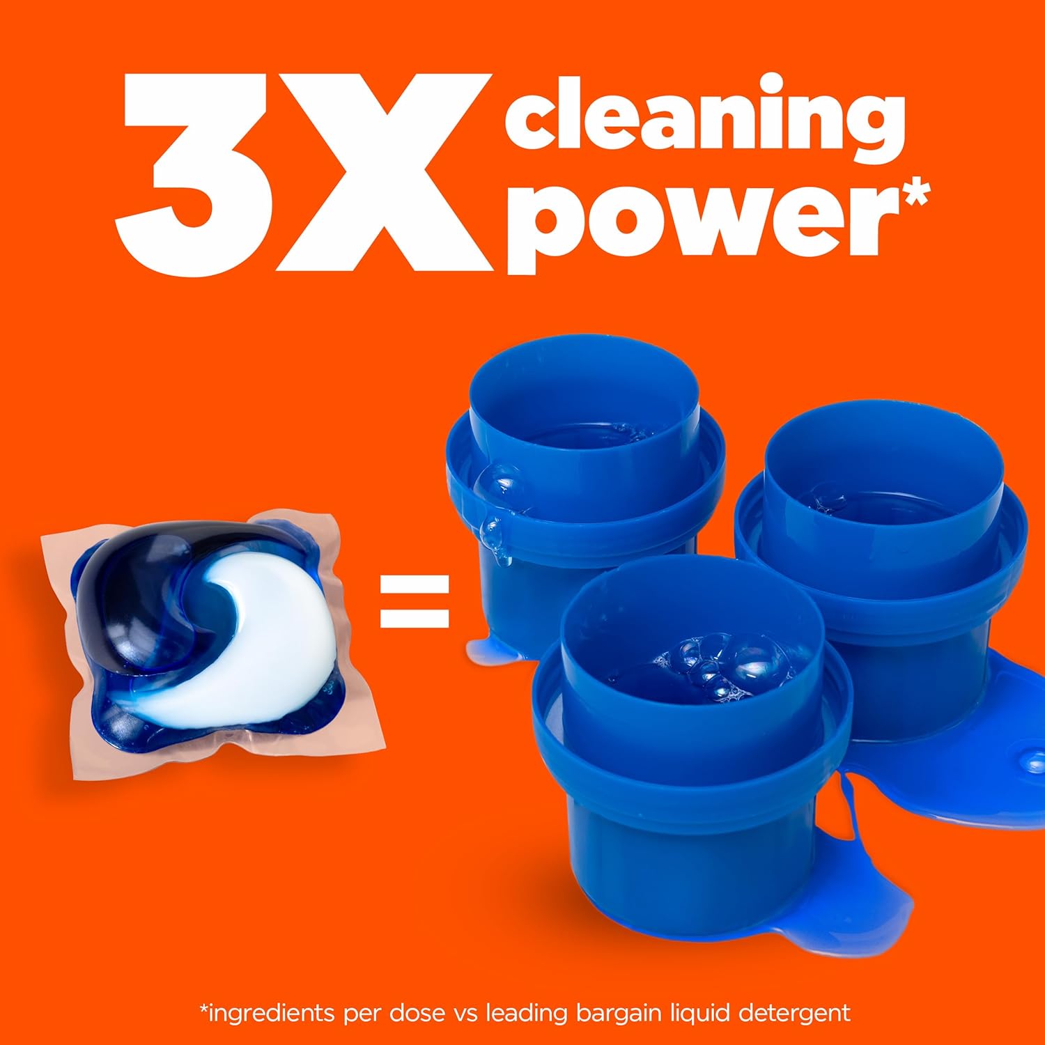 Tide PODS laundry detergent pacs, 3-in-1 Stain Remover, Odor Fighter, Color Protector, 76 Count, HE compatible, Spring Meadow Scent - Image 4