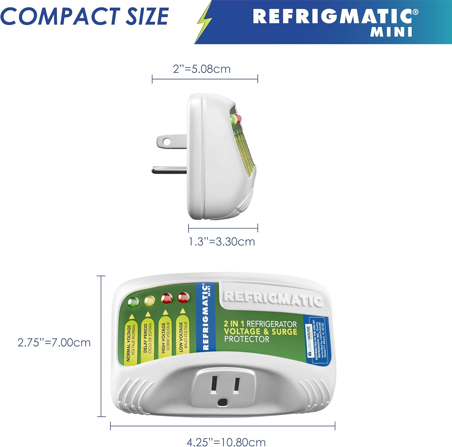 WS-36300 Electronic Voltage & Surge Protector for Refrigerators Up to 27 cu. ft. Protect Your Refrigerator Against High and Low Voltage, Brownouts and Spikes. - Image 6
