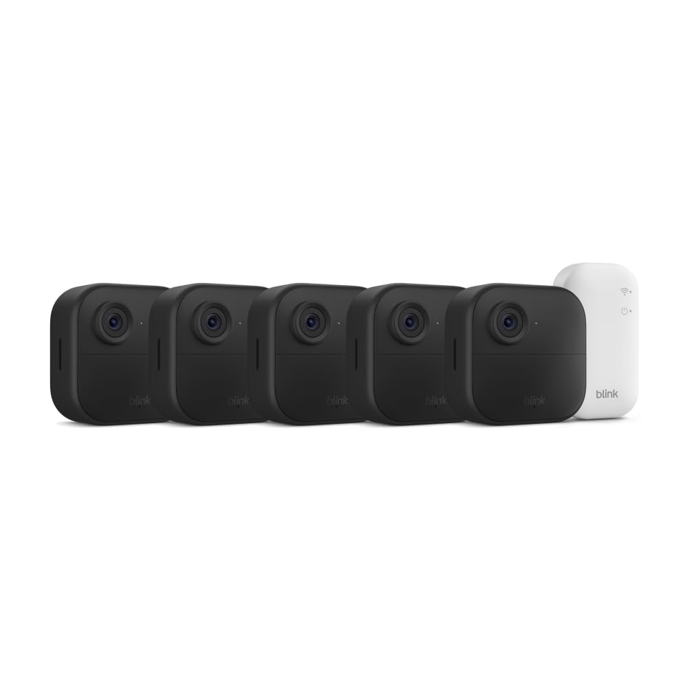 Blink Outdoor 4 – Wireless smart security camera, two-year battery life, 1080p HD day and infrared night live view, two-way talk. Sync Module Core included – 5 camera system - Image 2
