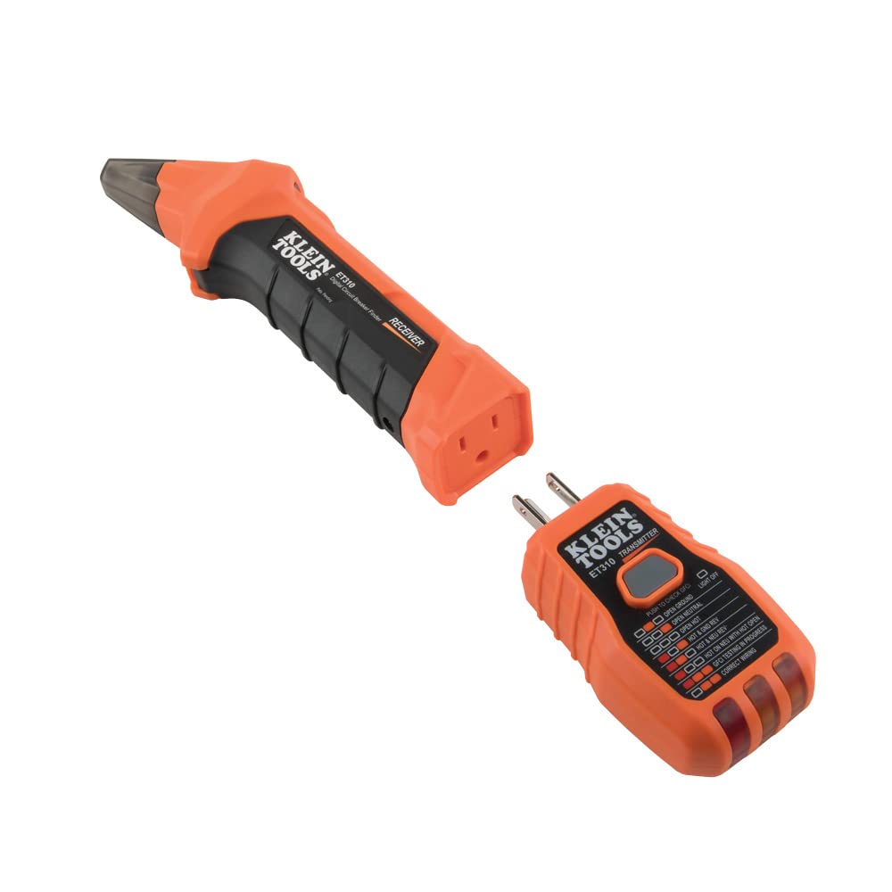 Klein Tools ET310 AC Circuit Breaker Finder, Electric and Voltage Tester with Integrated GFCI Outlet Tester - Image 8