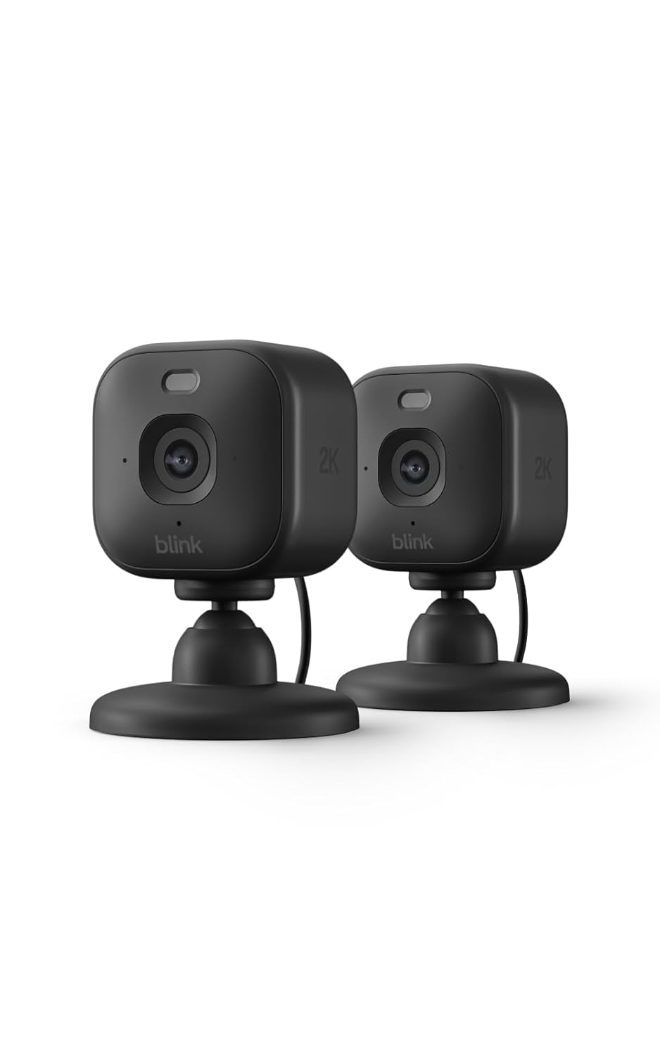 Blink Mini 2K+ (newest model) – Plug-in Home & Pet Security Camera with 2K video resolution, color night vision, enhanced audio, motion detection – 2 cameras (Black) - Image 2