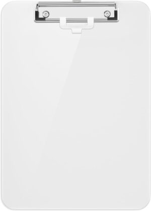 Hongri Plastic Clipboard, White 8.5...