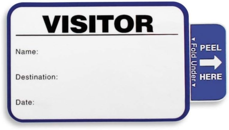 Visitor Log Book, Spiral-Bound Self Expiring Visitor Badges, Guest Register Book, Carbon Copy - 200 Badges - Image 2