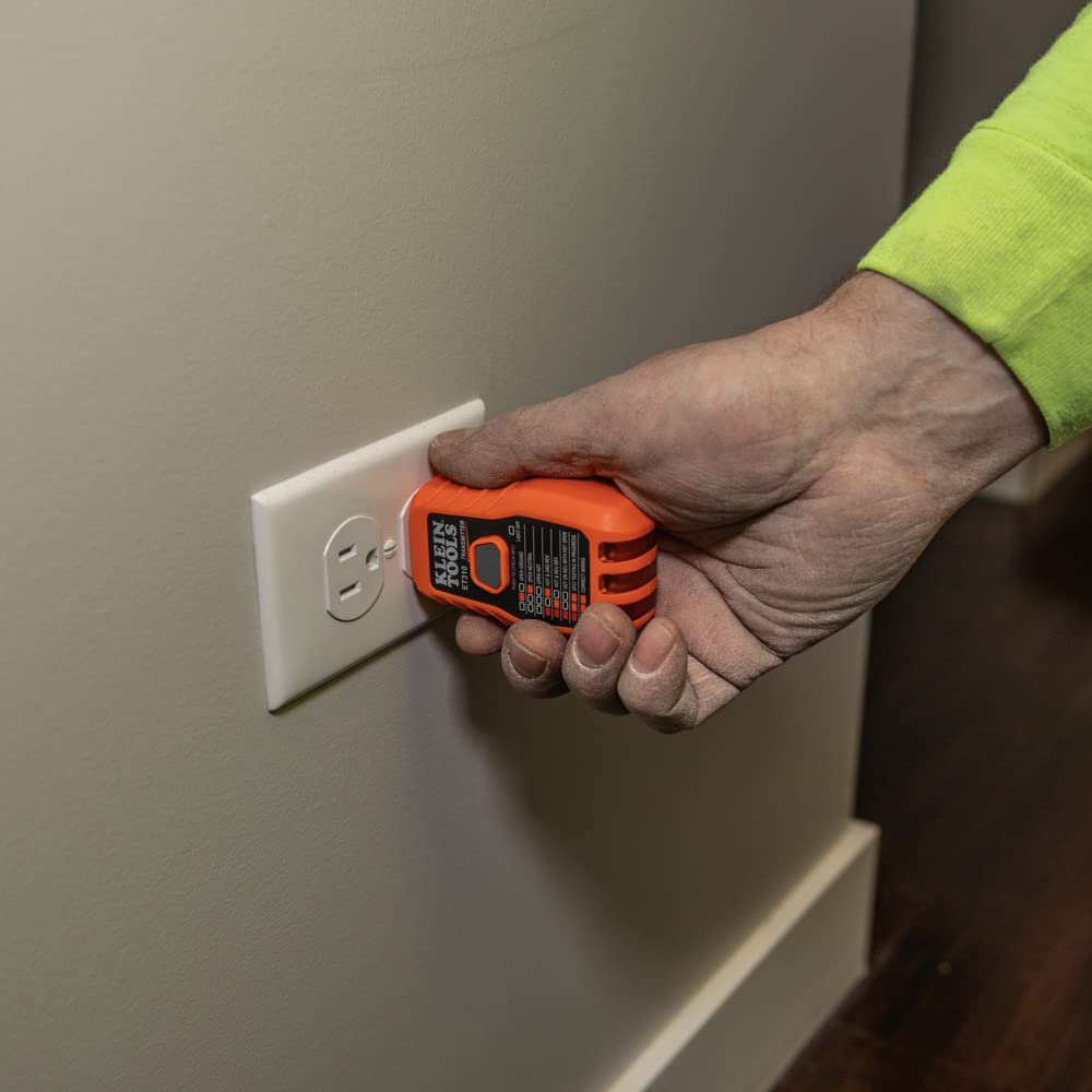 Klein Tools ET310 AC Circuit Breaker Finder, Electric and Voltage Tester with Integrated GFCI Outlet Tester - Image 5