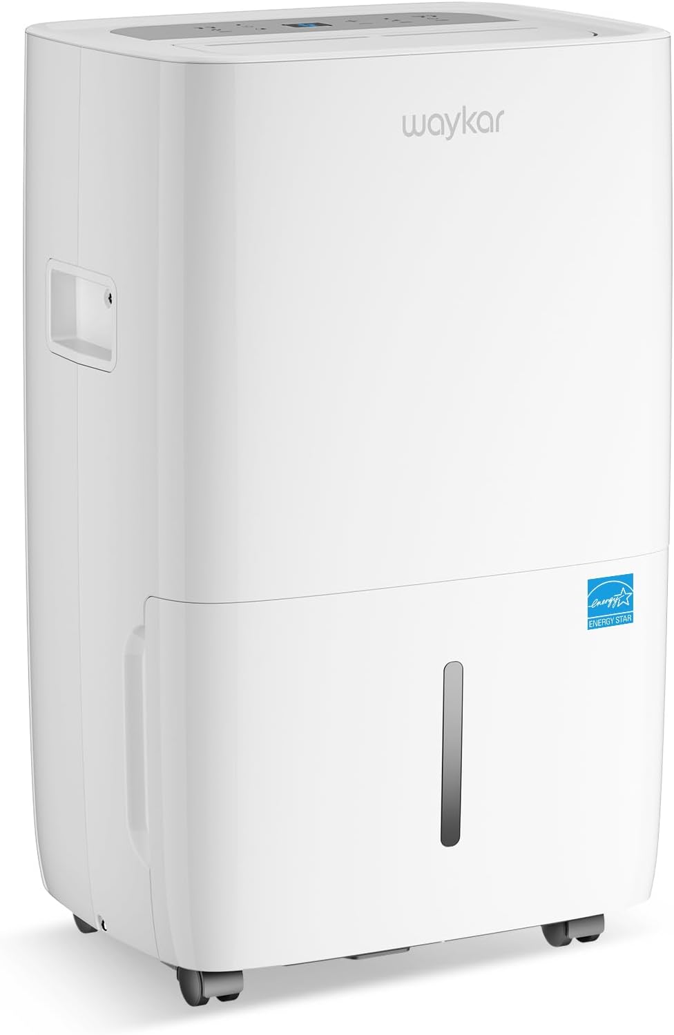 Waykar 120 Pints Energy Star Dehumidifier for Spaces up to 6,000 Sq. Ft at Home, in Basements and Large Rooms with Drain Hose and 1.14 Gallons Water Tank