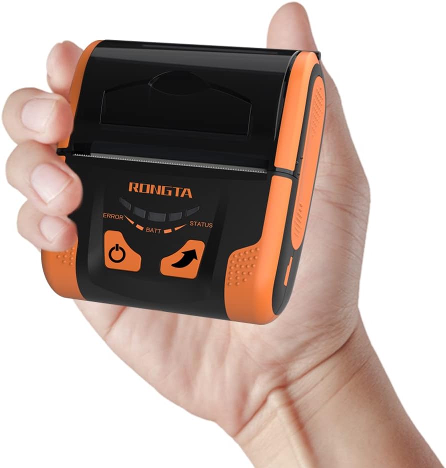 Rongta Portable 80mm POS Printer, Mobile Thermal Receipts Printer, USB&Bluetooth Connection, Compatible with Android Phone, Do Not Square/Ipad/Computer/Android Tablet(RPP300) - Image 6