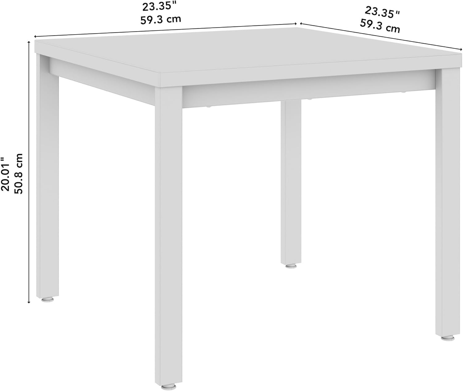 Bush Business Furniture Arrive Waiting Room End Table in Storm Gray, Reception Area Side Surface for Office or Lobby - Image 3