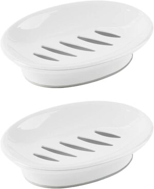 WYOK 2-Pack Soap Dish with Drain Pl...