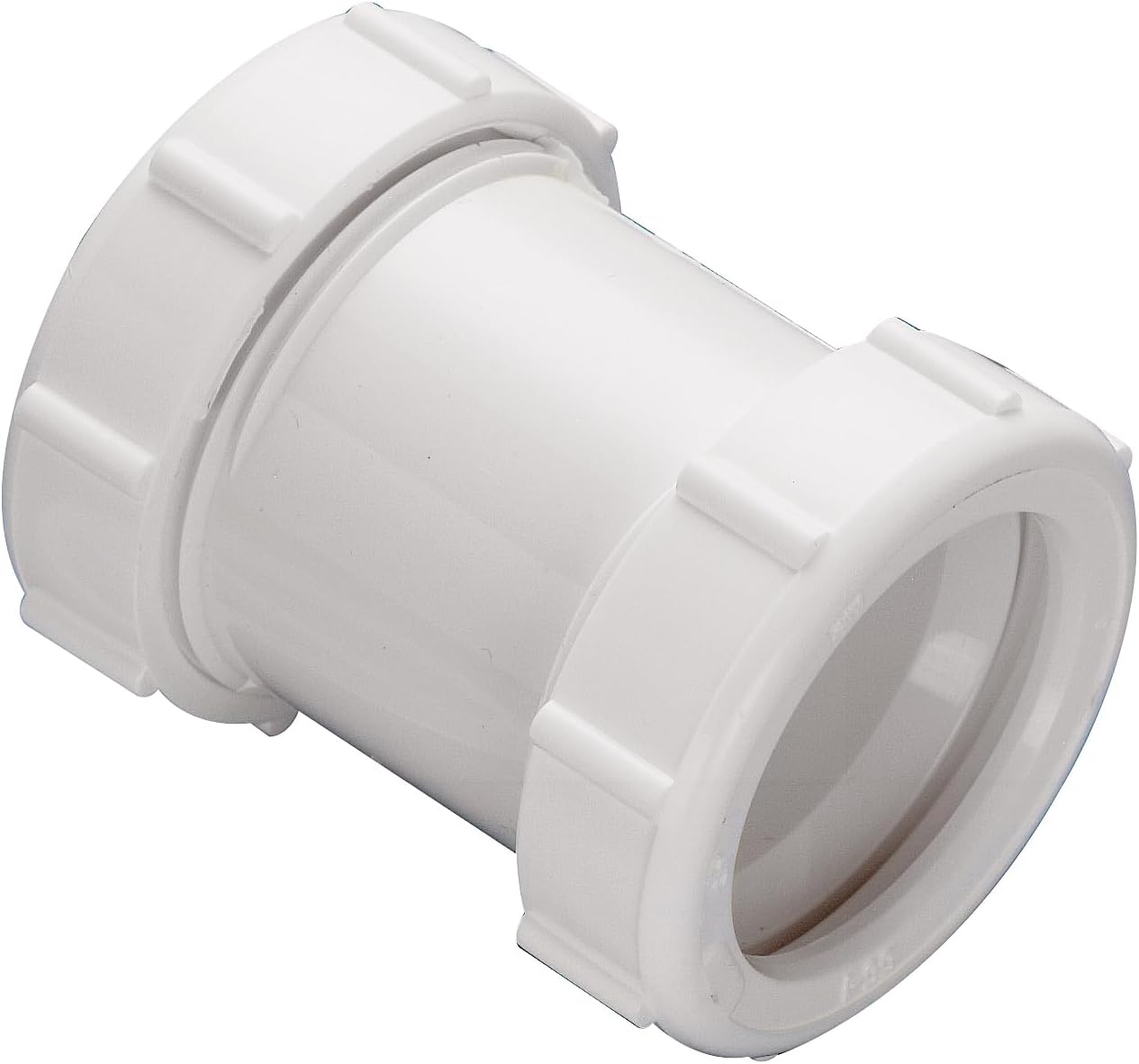 Plumb Pak 46WK Straight Extension Coupling Trap Adapter, 1.5" or 1.25" x 1.5", White - Image 2