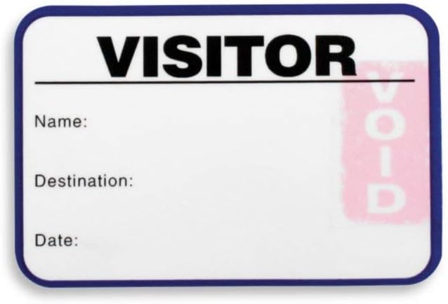 Visitor Log Book, Spiral-Bound Self Expiring Visitor Badges, Guest Register Book, Carbon Copy - 200 Badges - Image 3