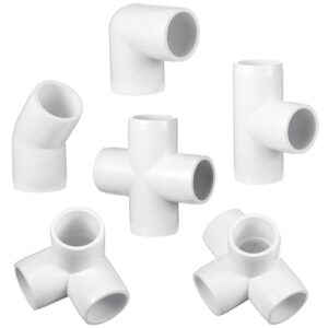 Xuniea 42 Pieces 1/2 Inch PVC Pipe ...