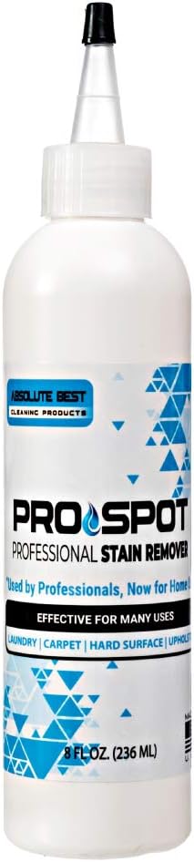 ProSpot Professional Laundry Stain Remover - The Secret of Dry Cleaners for Years, Works for Almost Any Application - Clothing, Carpet, Furniture, Even Special Synthetic Athletic Gear (8-oz)