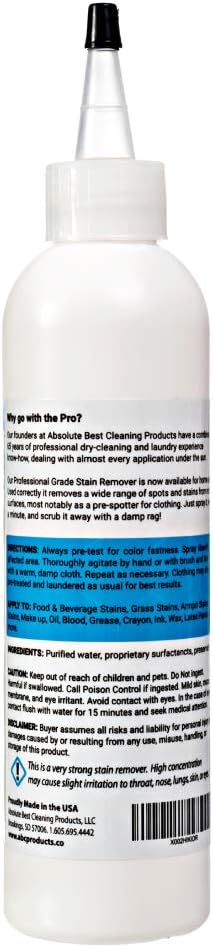 ProSpot Professional Laundry Stain Remover - The Secret of Dry Cleaners for Years, Works for Almost Any Application - Clothing, Carpet, Furniture, Even Special Synthetic Athletic Gear (8-oz) - Image 3