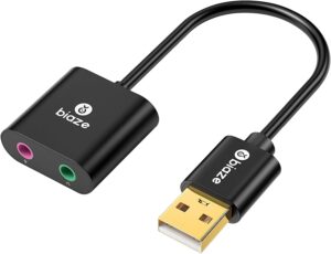 USB to 3.5mm Jack Audio Adapter Ext...