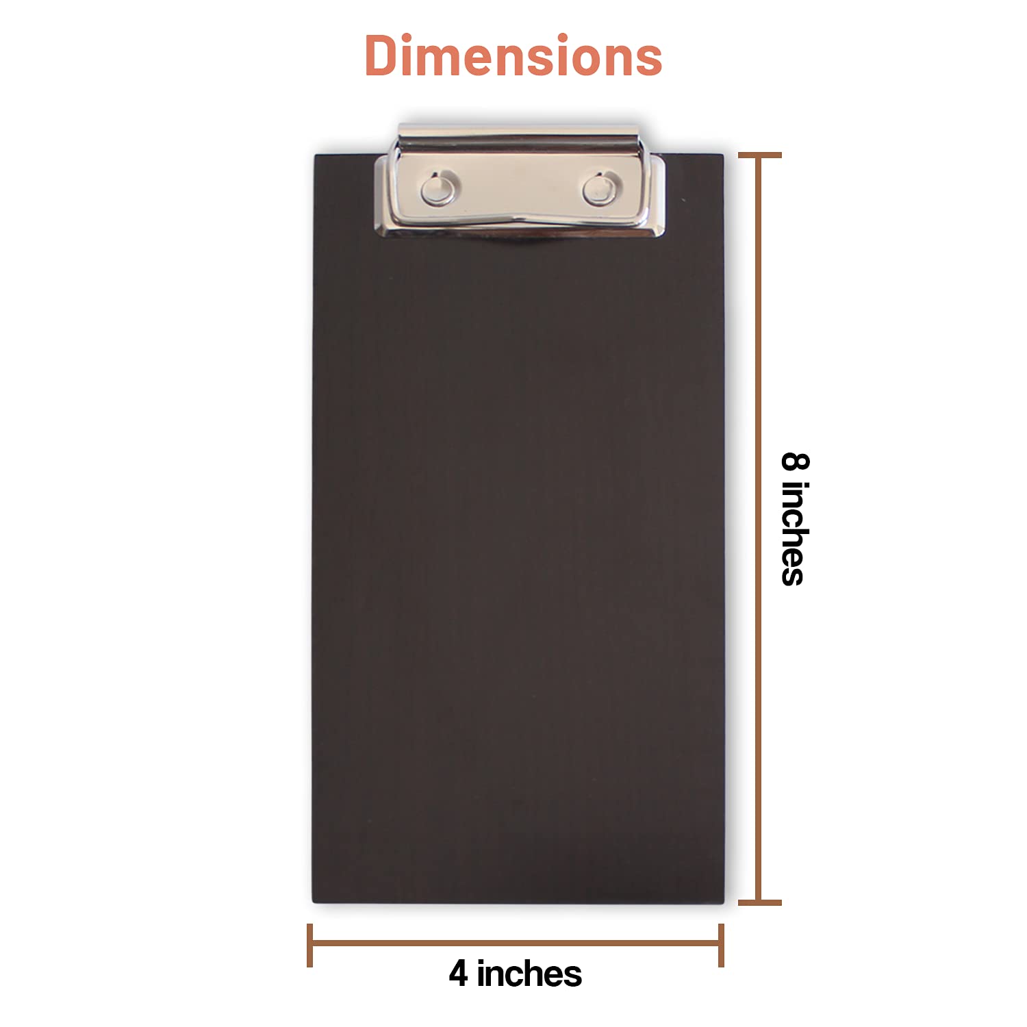 Olbia 10-Pack Wood Check Presenters for Restaurants, Server Book, Menu Holder for Cafes, Wooden Clip Board, Cute Waitress Book Organizer, Server Note Pads, Guest Check Book 8" x 4" (Walnut) - Image 7