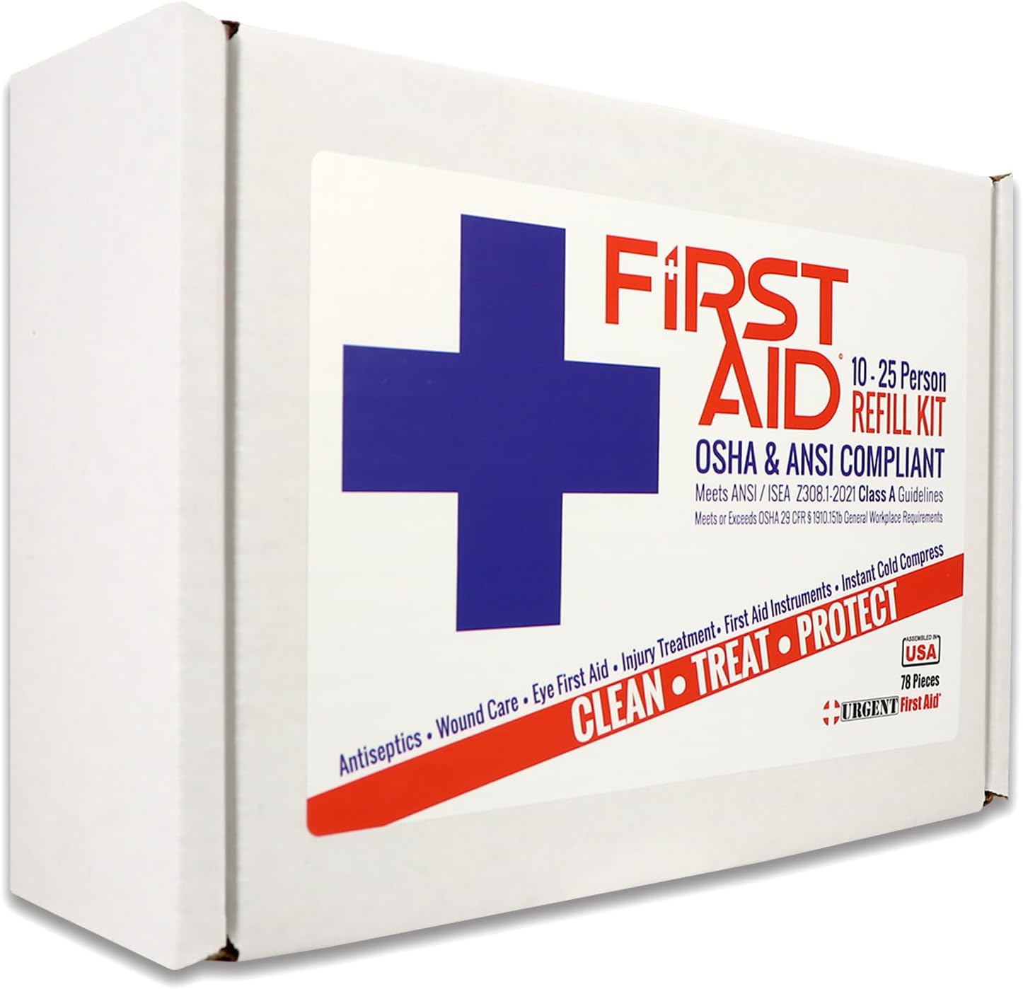 OSHA & ANSI First Aid Kit Refill/Upgrade, 25 Person, 78 Pieces, ANSI 2021 Class A for Office, Business, Home or car Boxes and cabinets: Fill Your kit or use to Upgrade to Current regulations - Image 3