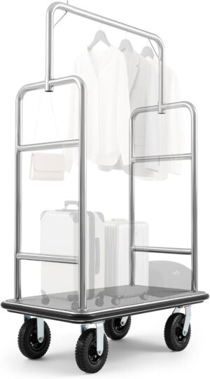 44 x 24 x 72 Hotel Luggage Cart Hea...
