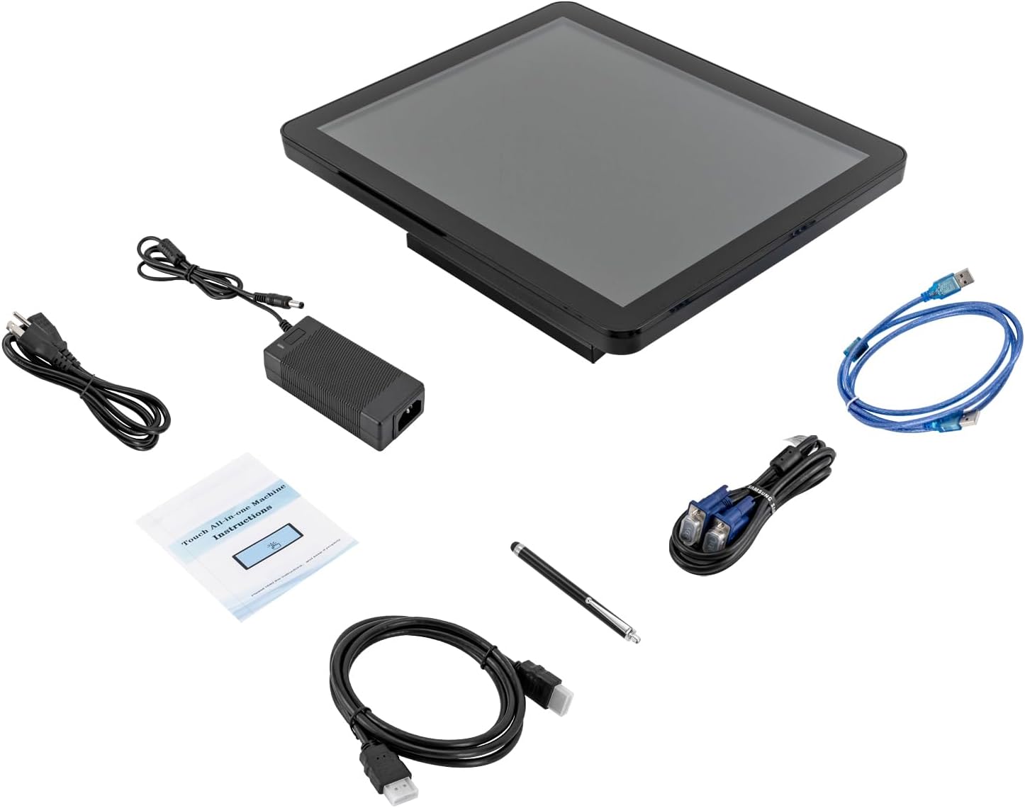 Cash Register Displays 17Inch Touch Screen LCD Display Monitor Cash Register, Adjustable Touch Screen PC POS Systems for Win7 8 10 Android Raspberry Pi Linux - Image 9