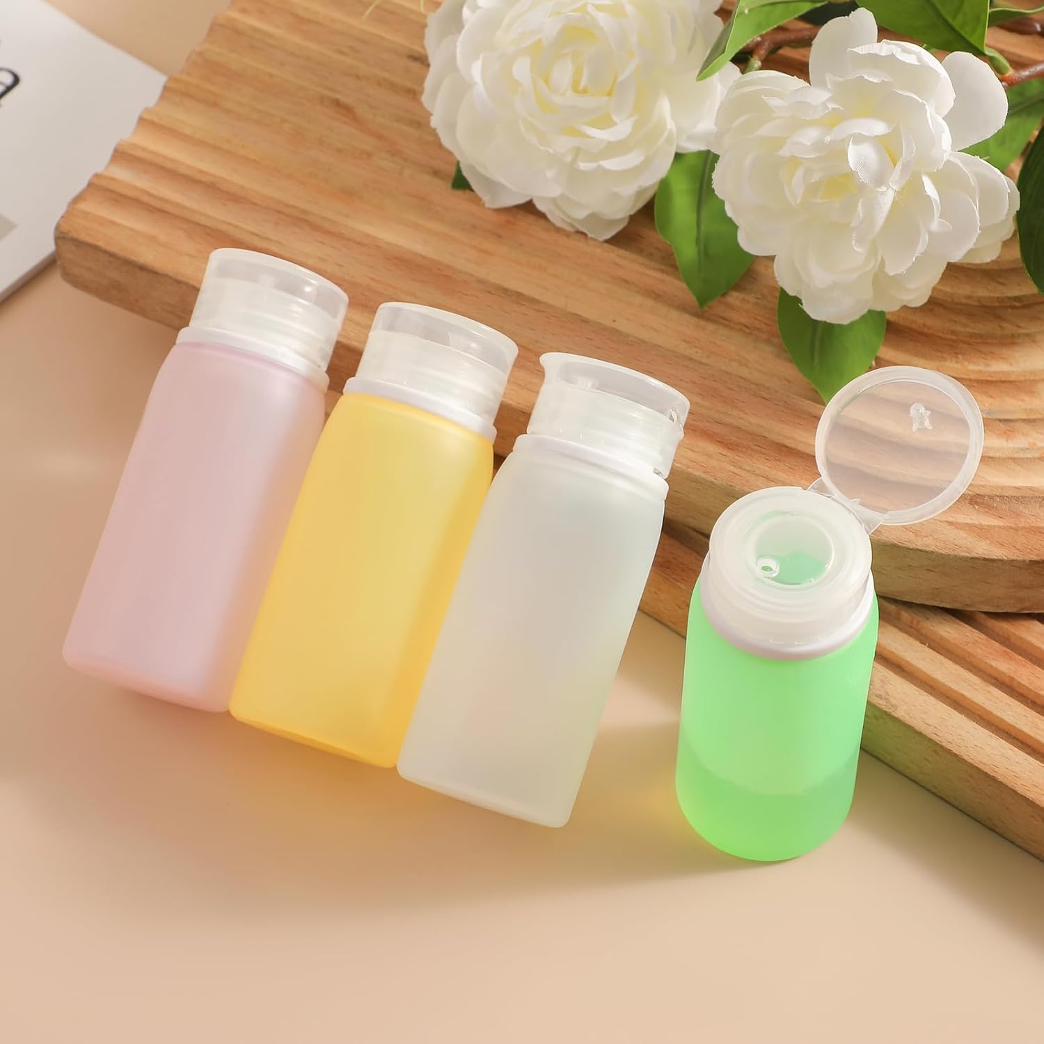 Muslish 21 Pack Leak Proof Silicone Travel Bottles Set, TSA Approved Containers for Toiletries, Travel Size Accessories and Shampoo Conditioner Bottles with Toiletry Bag (BPA Free) - Image 8