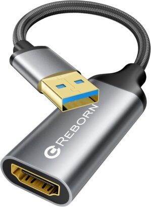 Reborn USB to HDMI Adapter, 1080P@6...