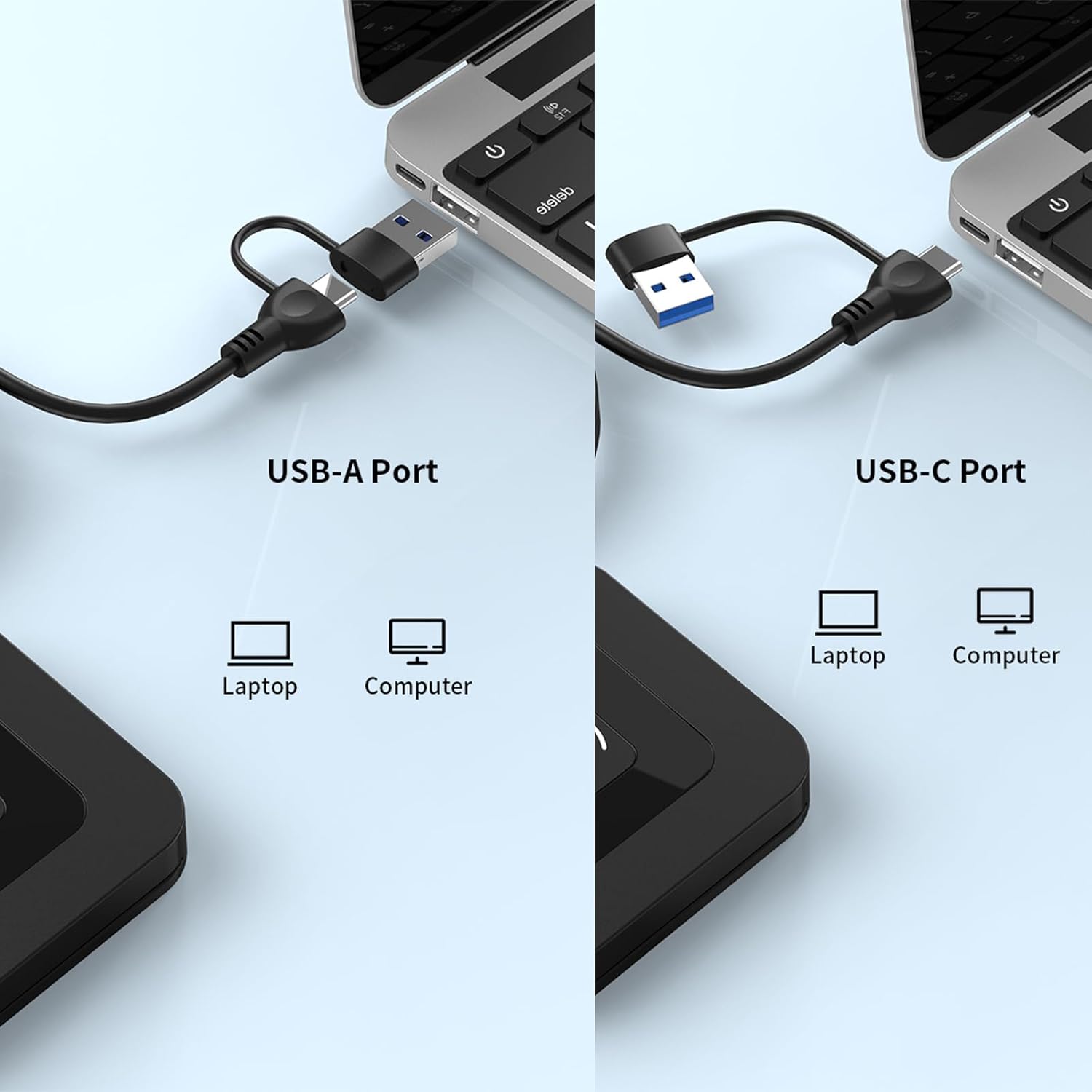 CAC NFC Smart Card Reader Military, Dual Interface USB DOD Military ID/IC Card Reader with Contactless NFC Tap-to-Read, USB C Adapter Compatible with Windows, Linux, MacOS - Image 6