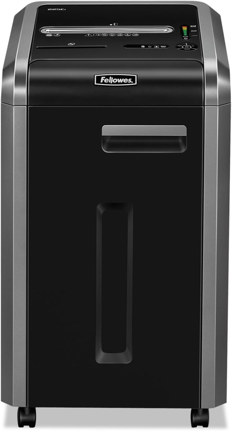 Fellowes Powershred 225Ci 22-Sheet 100% Jam-Proof Crosscut Paper Shredder Commercial Grade for Office, Black 3825001 - Image 3