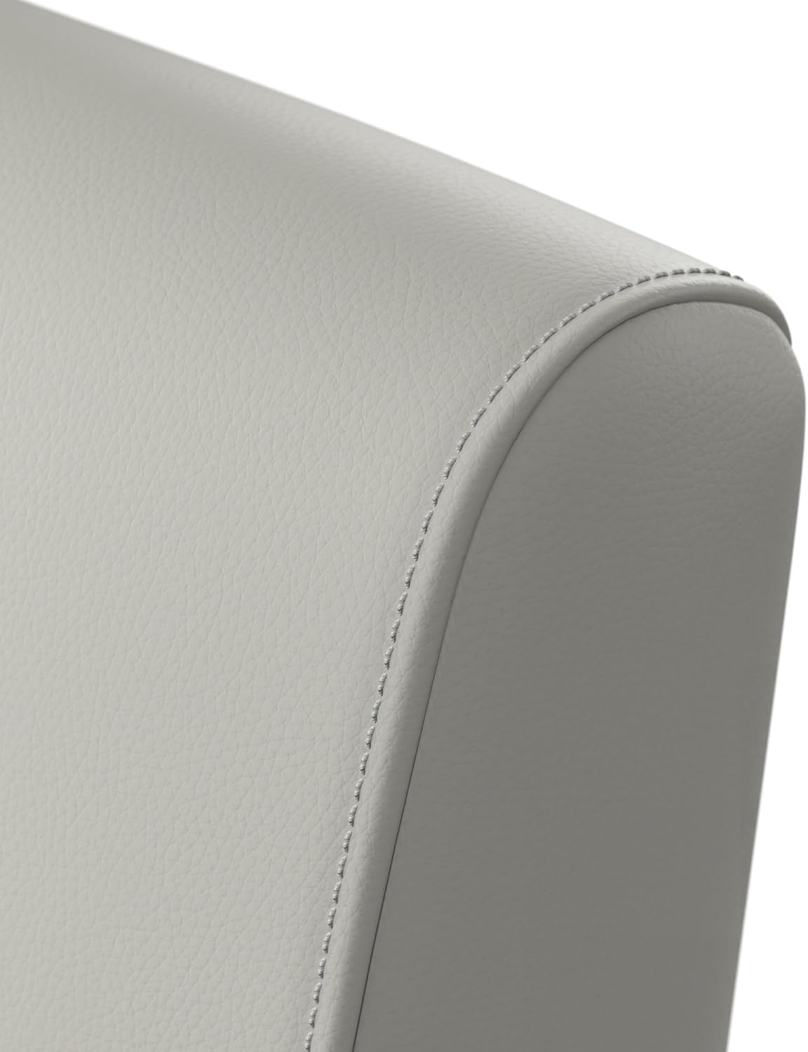 Bush Business Furniture Arrive Waiting Room Loveseat with Arms in Light Gray Vinyl, Reception Area Seating for Office and Lobby - Image 8
