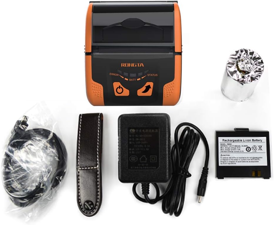 Rongta Portable 80mm POS Printer, Mobile Thermal Receipts Printer, USB&Bluetooth Connection, Compatible with Android Phone, Do Not Square/Ipad/Computer/Android Tablet(RPP300) - Image 5