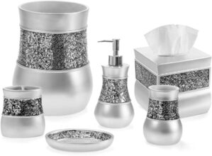 Creative Scents Crackled Glass Silv...