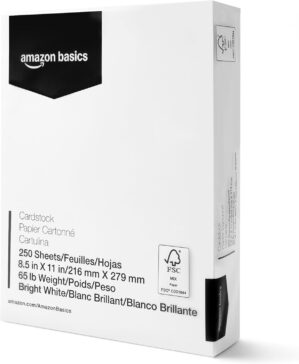 Amazon Basics Cardstock Paper, 8.5&...