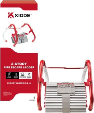 Kidde Fire Escape Ladder, 3-Story R...