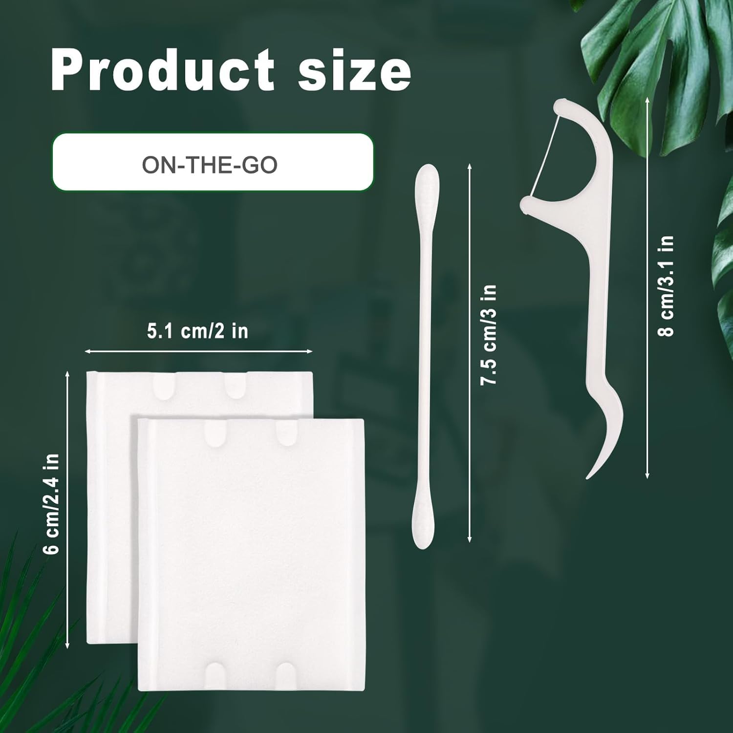 50 Pack Hotel Vanity Kit Individually Wrapped, Bulk Hotel Amenities Kit, Hospitality Set, Amenities Hotel Vanity Set Hygiene Products Include Cotton Pads, Cotton Swabs, Dental Floss Picks - Image 2