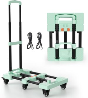 Folding Hand Truck 500lbs, Portable...