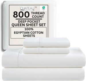 100% Egyptian Cotton Sheets Queen S...