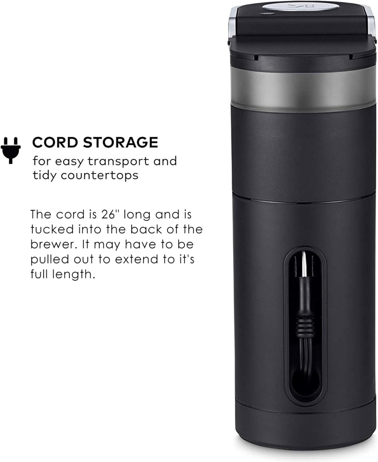 Keurig K-Mini Single Serve K-Cup Pod Coffee Maker, 6 to 12oz Brew size, with Cord Storage, Perfect for Small Spaces, Black - Image 7