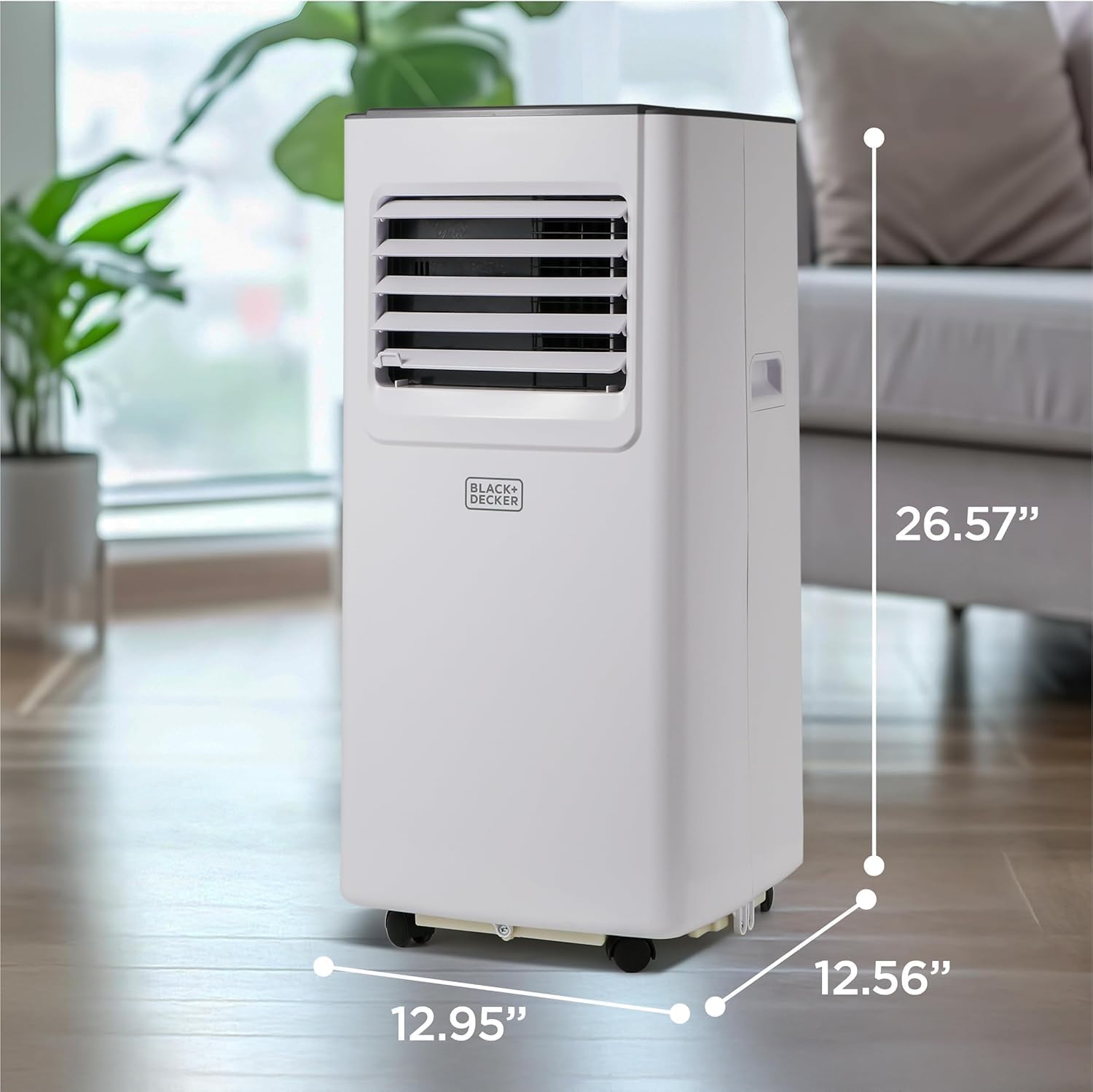 BLACK+DECKER 8,000 BTU Portable Air Conditioner with Wifi & Remote Control, 3-1-in AC, Fan & Dehumidifier, with App, Alexa & Google Assistant, Window Kit - Image 2