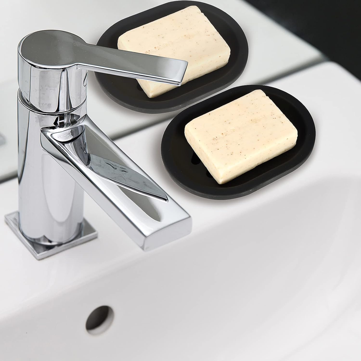 Topsky Soap Dish for Shower, 2pcs Soap Dishes Soap Savers for Bar Soap, Soap Bar Holder Shower with Drip Tray, Plastic Soap Holders with Drain for Kitchen Sink, Easy to Clean, Keeps The Soap Dry - Image 7