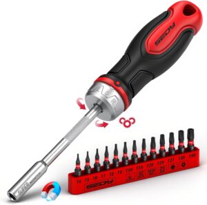 14-Piece 1/4″ Magnetic Ratcheting...
