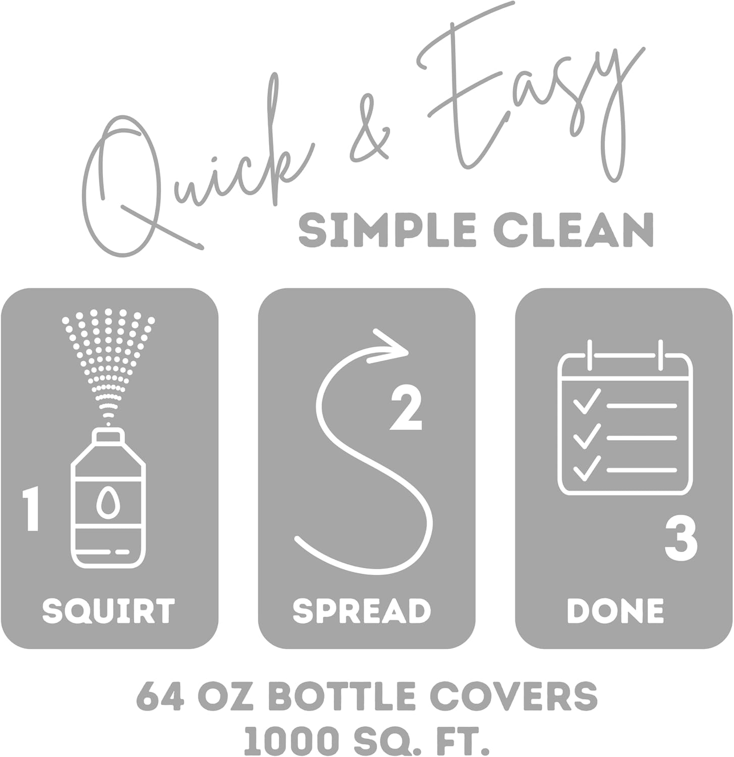 Quick Shine Hardwood Floor Luster-Polish 64oz | Plant-Derived w/Carnauba | Safer Choice, No PFAS, pH Neutral | Ready to Use Formula w/Anti-Slip Technology | Simply Squirt & Spread | Made in USA - Image 11