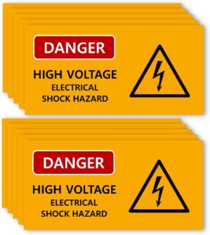 (10 Pack) Danger High Voltage Warni...