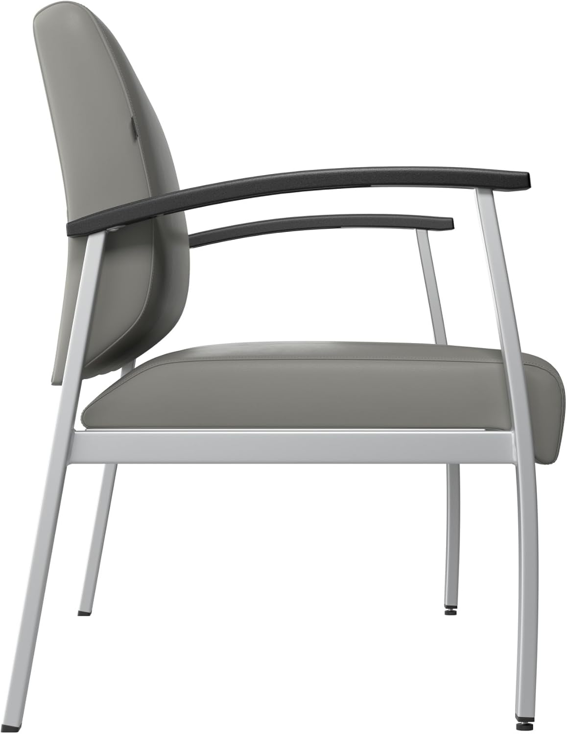 Bush Business Furniture Arrive Waiting Room Loveseat with Arms in Light Gray Vinyl, Reception Area Seating for Office and Lobby - Image 11