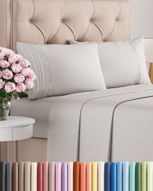 Queen Size 4 Piece Sheet Set –...