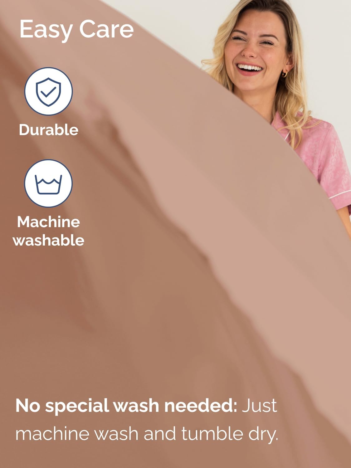 Extra Deep King Sheet Set - 6 Piece Breathable and Cooling Sheets - Hotel Luxury Bedding for Women, Men, Kids & Teens - Easy & Secure Fit - Soft, Wrinkle Free and Comfy - Extra Deep Pockets - Mauve - Image 7