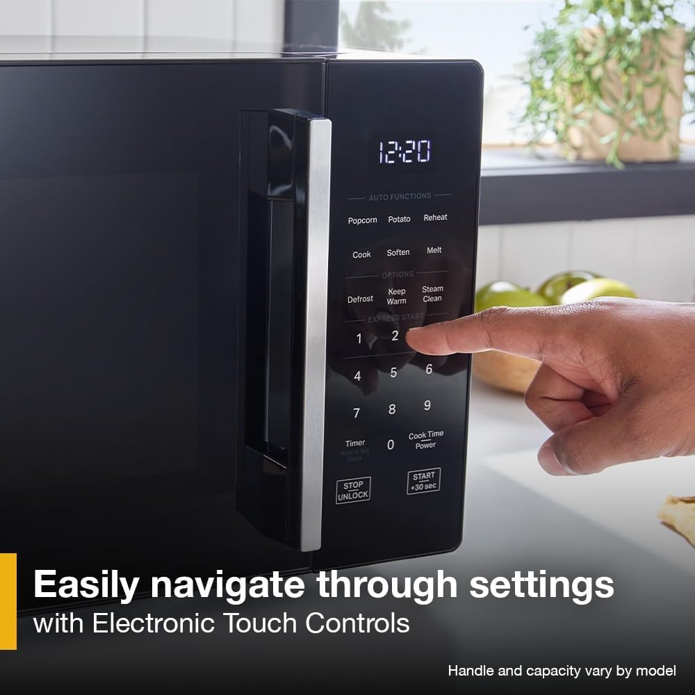 Whirlpool 20.93 in. Electric COUNTERTOP Microwave in Black with 0.7 CU. FT. Capacity WM - Image 2