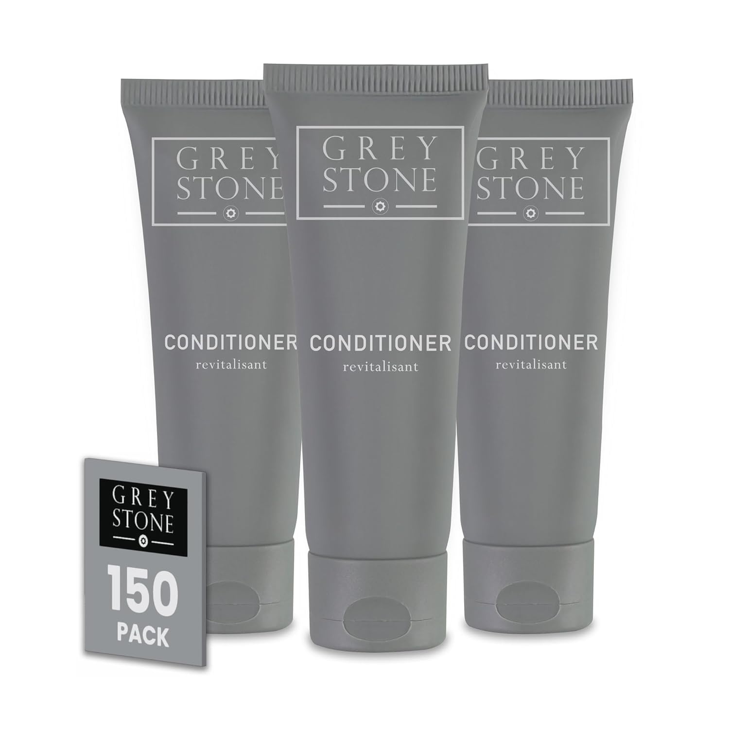 Grey Stone Hotel Conditioner Tubes, Travel Size Bulk Amenities, 1 oz, Case of 150