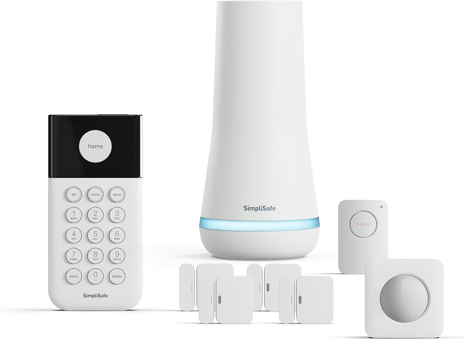 SimpliSafe 8 Piece Wireless Home Security System - Optional 24/7 Professional Monitoring - No Contract - Compatible with Alexa and Google Assistant , White - Image 2