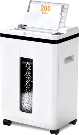 200-Sheet Auto Feed Paper Shredder,...