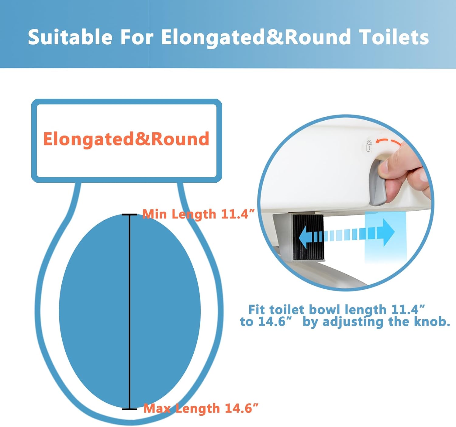 Raised Toilet Seat with Handles for Elderly - Toilet Seat Risers for Seniors with Adjustable Padded Arms - Elevated Toilet Safety Seat for Standard or Elongated Commode - Image 6