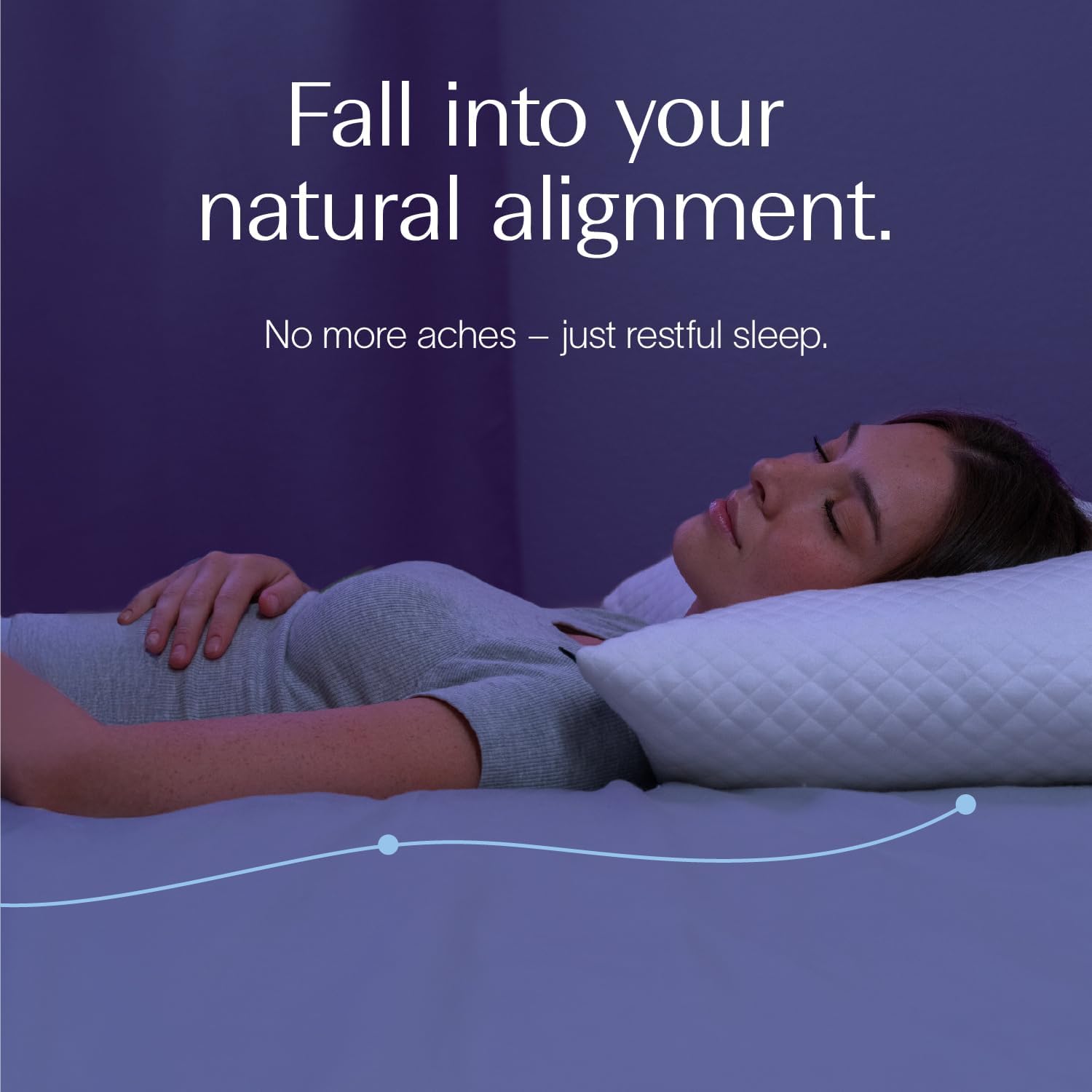 DreamyBlue Signature Pillow w/Adjustable Loft • Shredded Memory Foam Fill • Neutral Alignment for Side, Back, and Stomach Sleepers • Washable Bamboo Rayon Cover • CertiPUR-US Certified Foam (Queen) - Image 3
